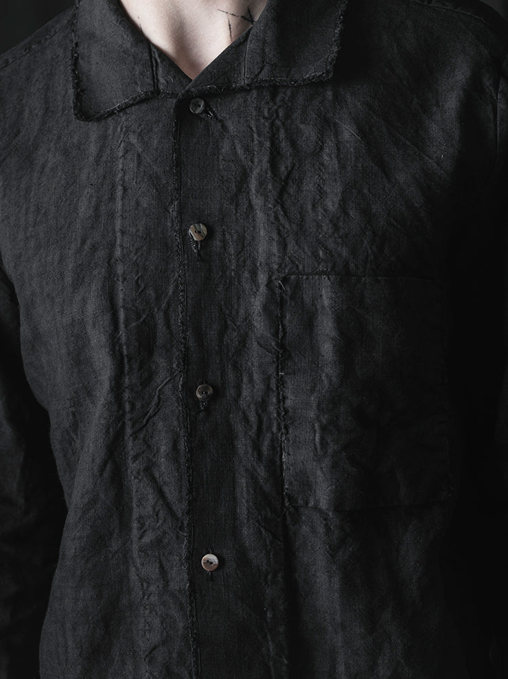 MONAD<br>Bray Shirt / Handdyed Grey