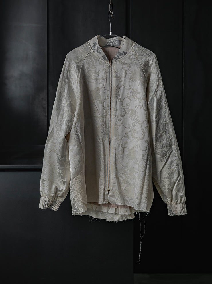 COMMUNS<br>WOMEN'S SILK COTTON JACKET / Dusty Pink Stripes