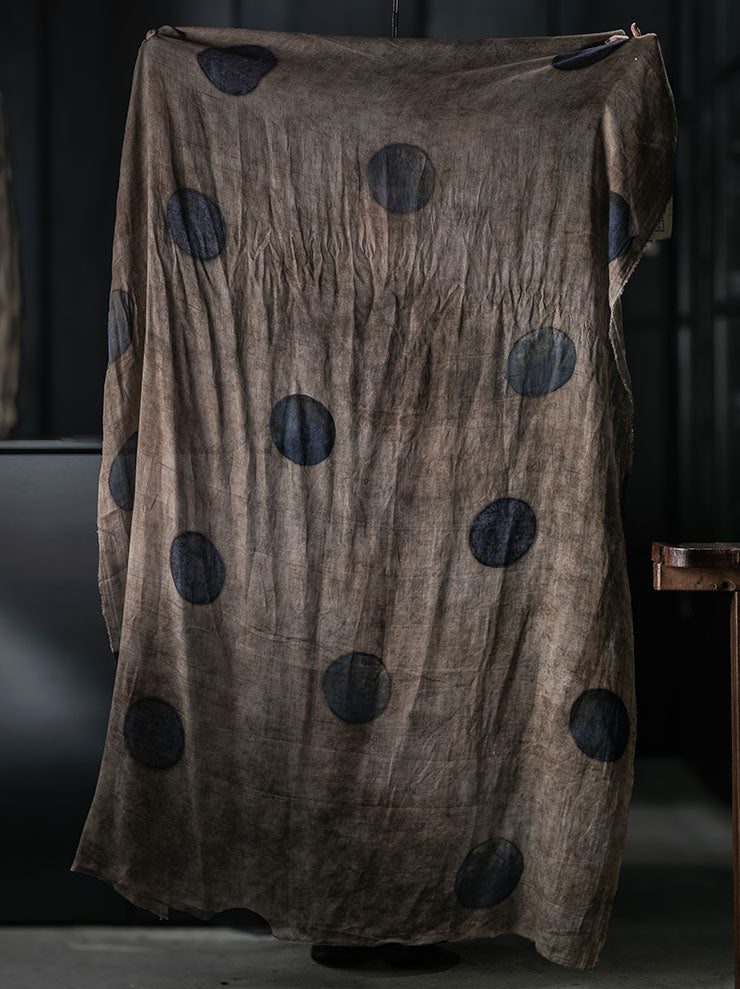UMA WANG<br>SCARF / BROWN/BLUE
