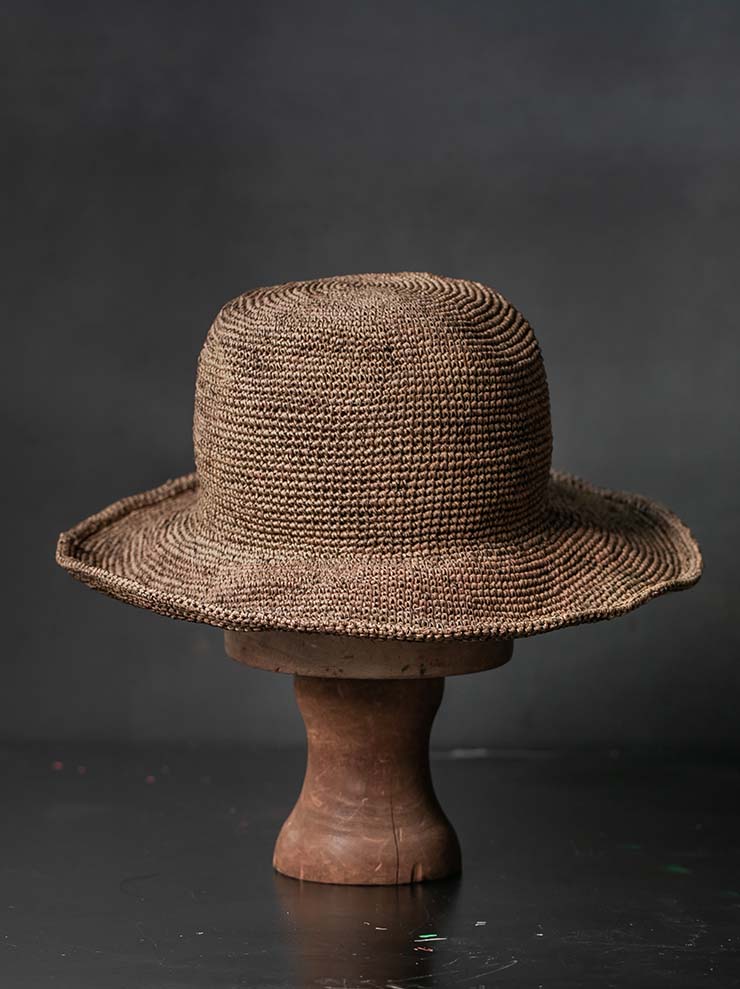 HORISAKI<br>TOQUILLA STRAW HAT SHSOFI - ss26 / BROWN
