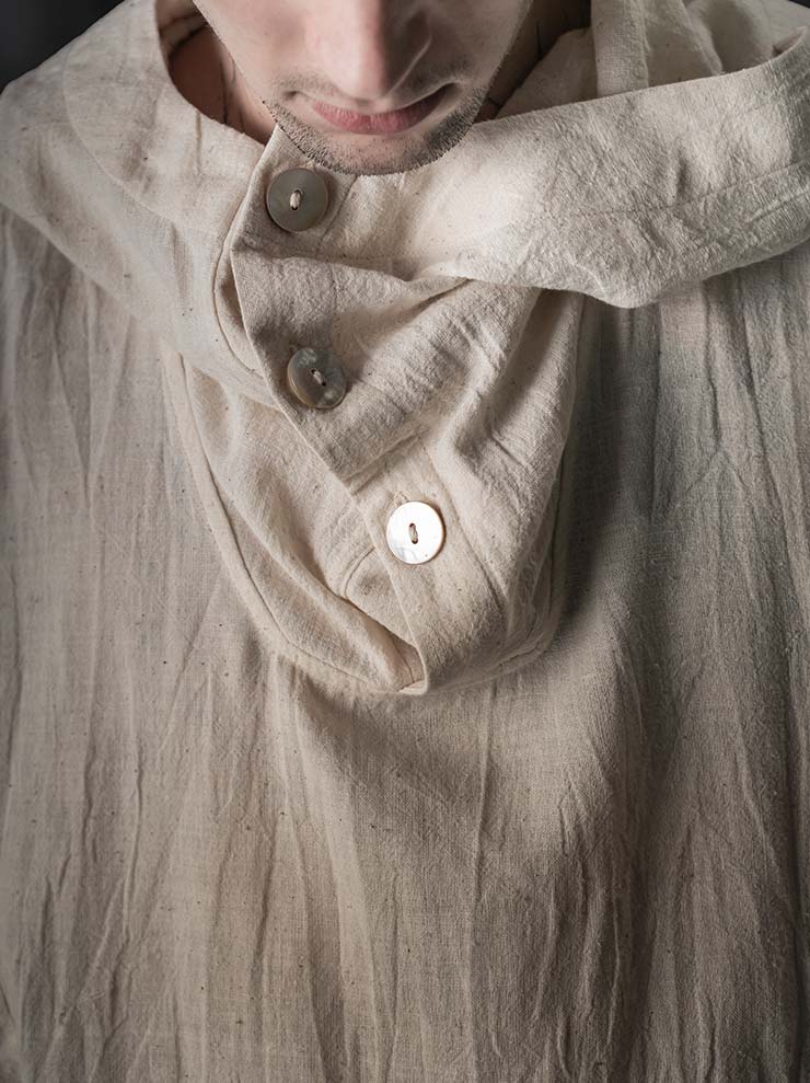 GATHERING<br>Fisherman Hoodie / NATURAL
