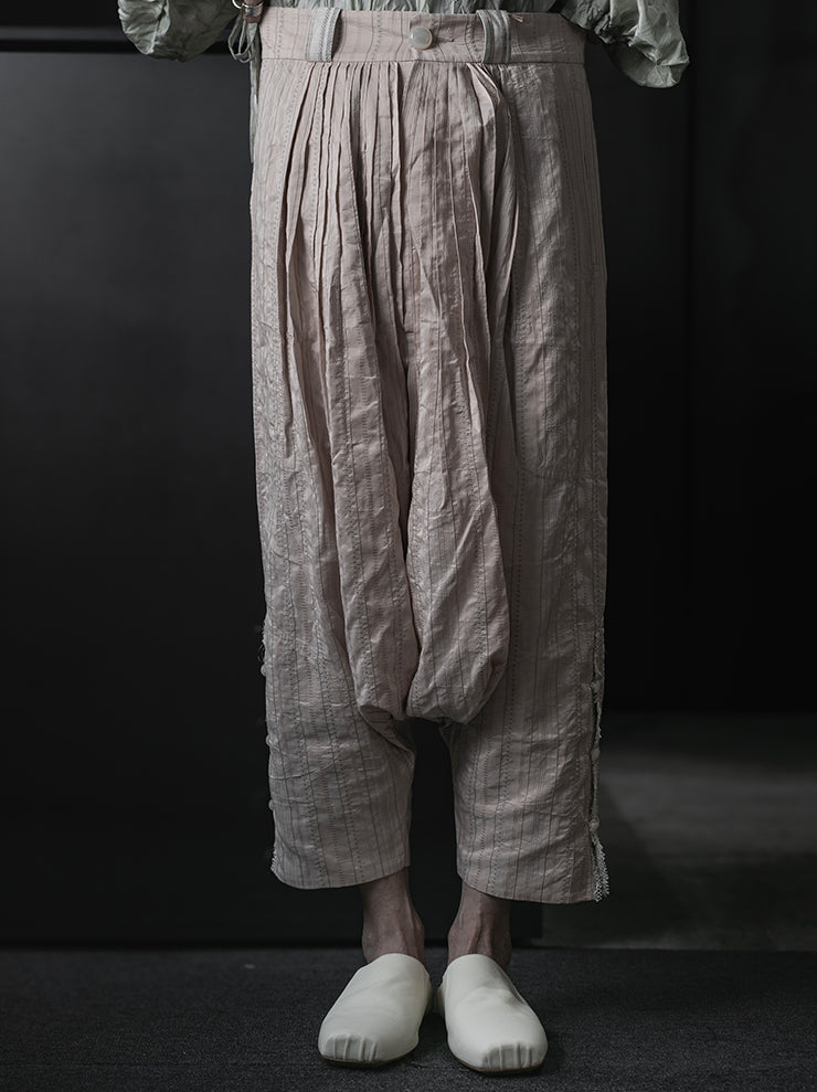 COMMUNS<br>WOMEN'S SILK COTTON TROUSERS / DUSTY PINK
