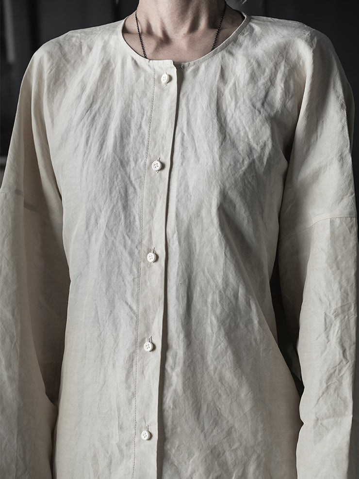 UMA WANG<br>WOMENS TATE TOP / OFF WHITE