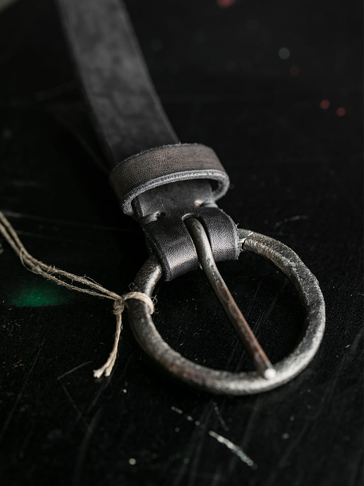 Tagliovivo<br> Ring Buckle Belt S <br>CALF HAND DYED / ABYSS<br> - exclusive for 24th of AUGUST -