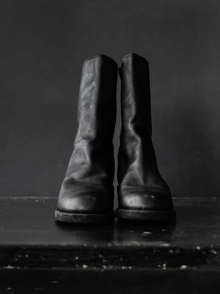 GUIDI<br>MEN'S Back Zip Mid Boots 788Z BLKT / HORSE FULL GRAIN