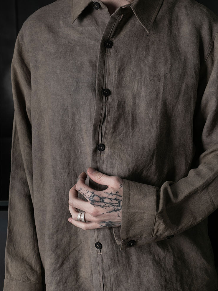 toward(s)<br>WELT SHIRT IN RUST DYDED HEMP / Rust Beige
