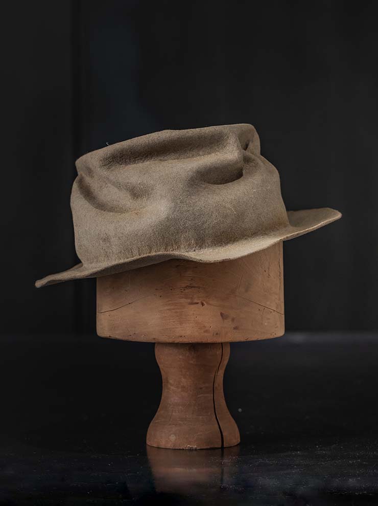 HORISAKI<br> Rabbit fur felt hat RHLBE005 / RAW EB