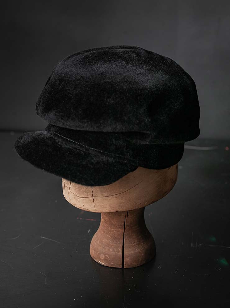 HORISAKI<br> ONE OF A KIND COLLECTION Vintage Velvet Hat OOAK25 NO.226 / BLACK