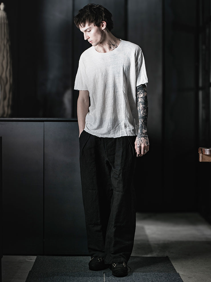 ATELIER SUPPAN<br>MEN'S Raw cut T-SHIRT / E26-22