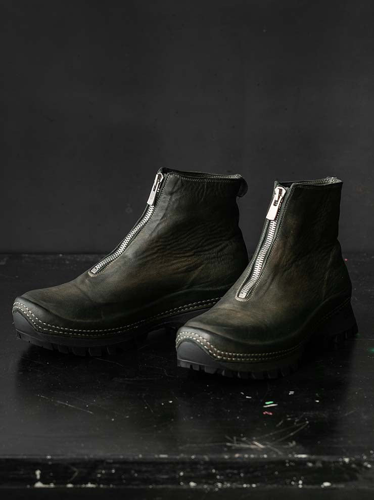 GUIDI<br>MENS フロントジップシューズ SOLE RUBBER VS01 CV31T / HORSE FULL GRAIN, LINED