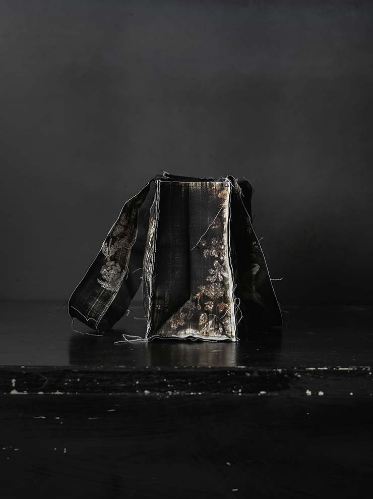 IA LONDON<br>BRICK CARRIER SMALL HAND BAG / DIAMONDS PRINT