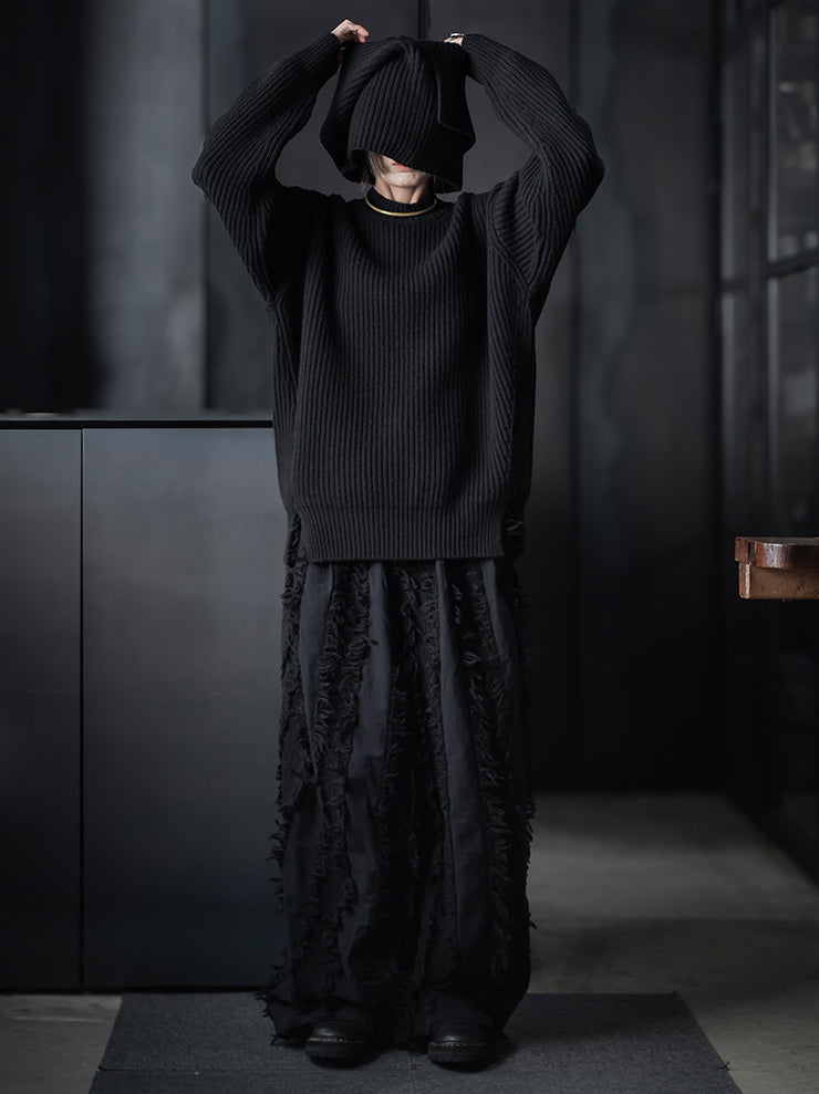 UMA WANG<br>UNISEX CASHMERE NECK / BLACK