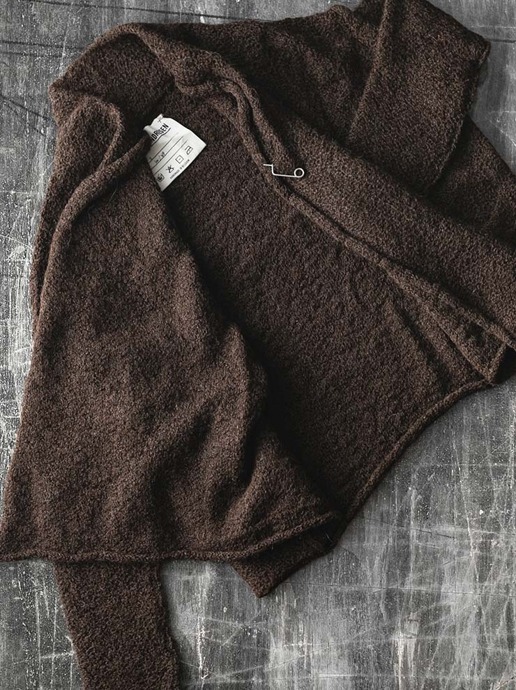 DANIEL ANDRESEN<br> Loose fit cardigan / Brown