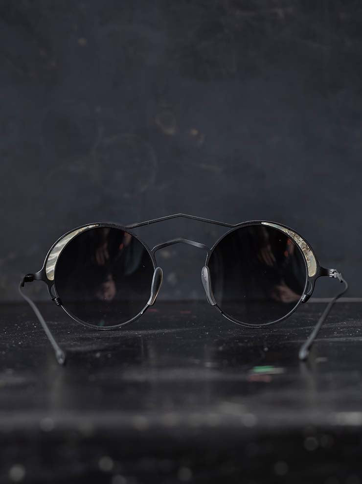 RIGARDS<br/>TITANIUM フレームサングラス / BLACK × BLACK / RG1077TI