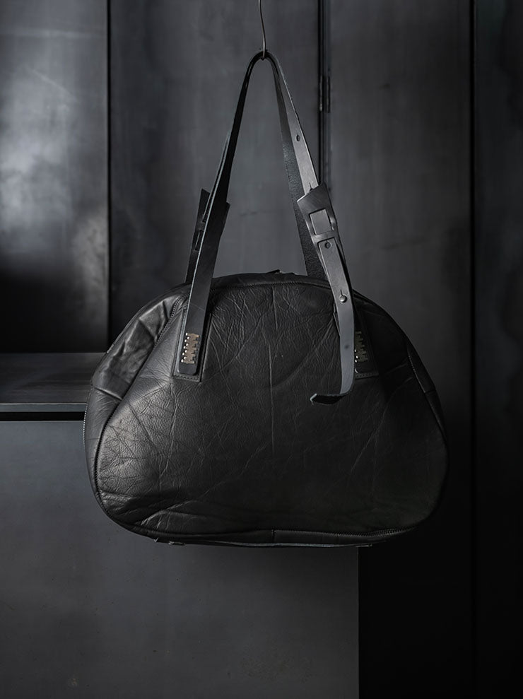 ISAAC SELLAM EXPERIENCE Bonded Leather Bag / NOIR - 24th of August Exc
