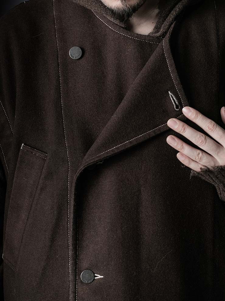 UMA WANG<br>MENS JODEN JACKET / BROWN