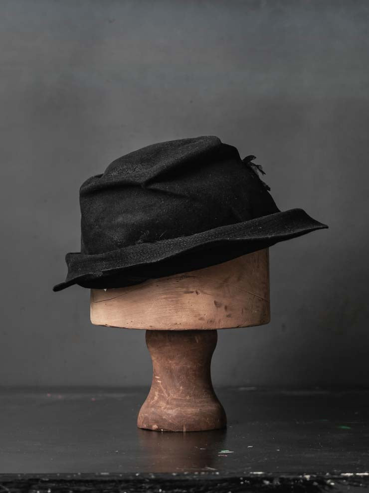 HORISAKI<br>ONE OF A KIND COLLECTION ラビットファーフェルトハット OOAK26 NO. 081 / VARIOUS