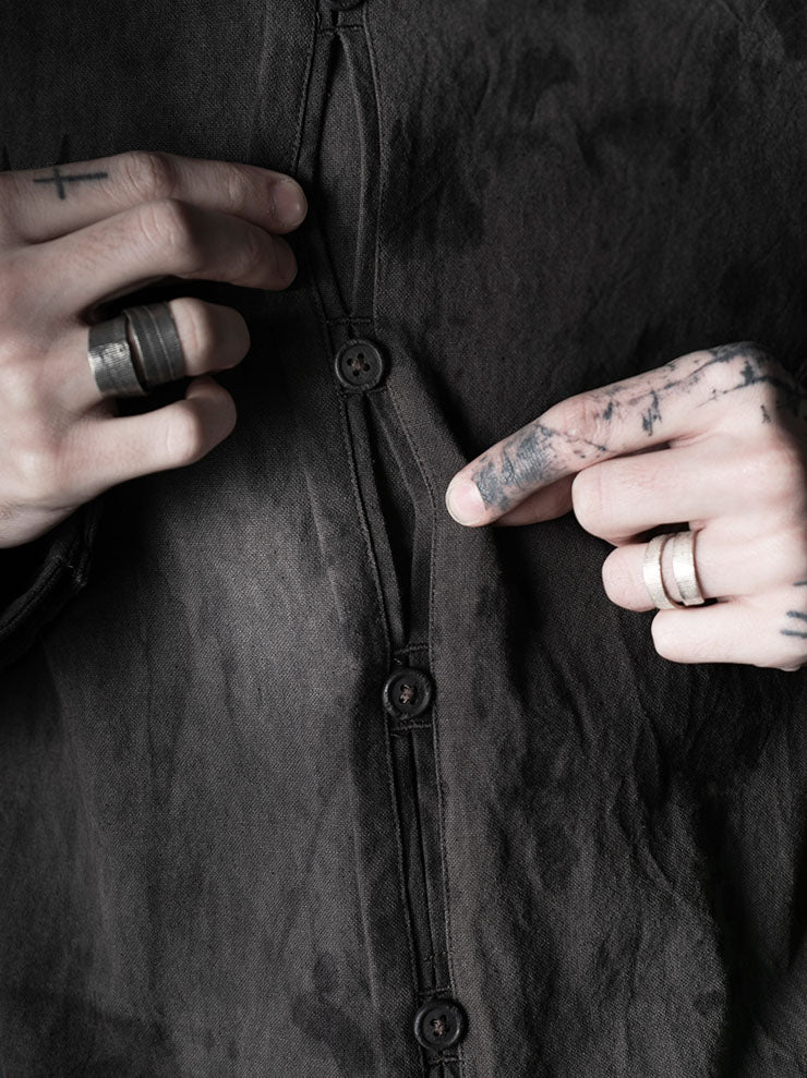 toward(s)<br>WELT SHIRT IN RUST DYED CANVAS / Rust Black