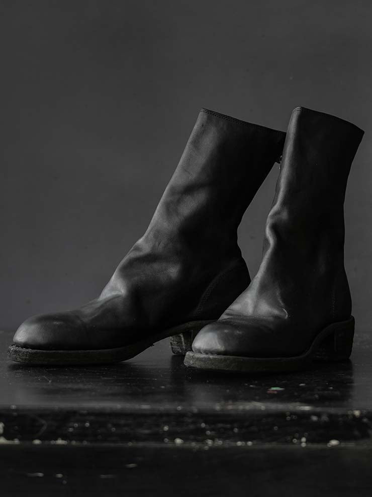 GUIDI<br>MEN'S Back Zip Mid Boots 788Z BLKT / HORSE FULL GRAIN