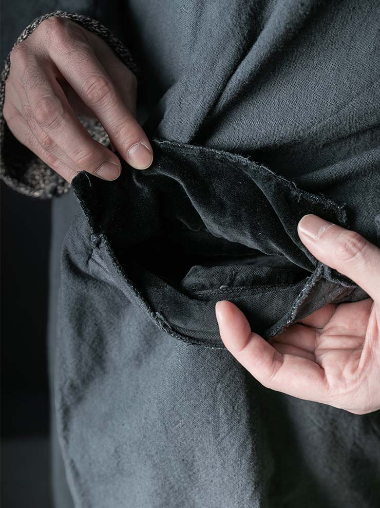 MONAD<br> Byrne Carcoat / Handdyed Grey