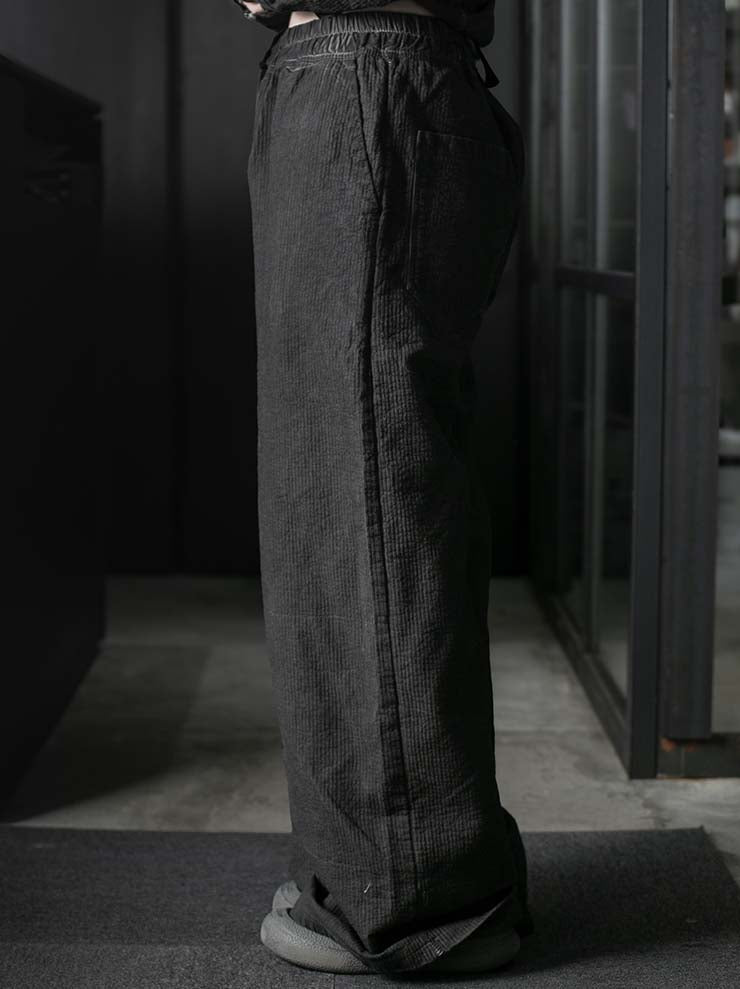 69 by ISAAC SELLAM <br>MENS Striped Cargo Trousers / PLOMB