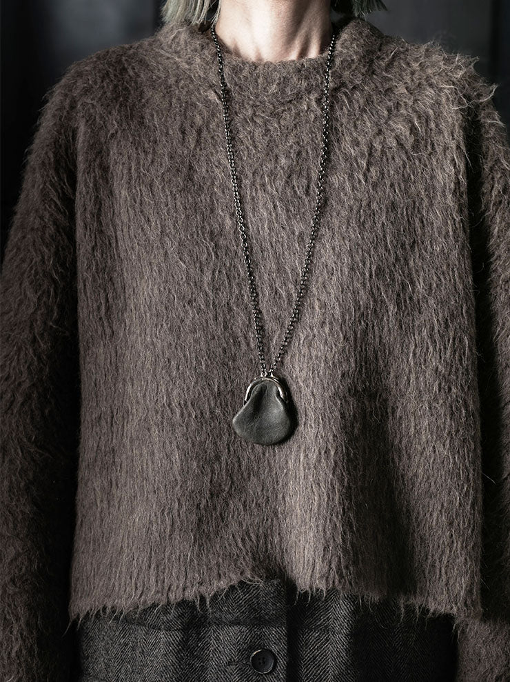 MDK – MIRANDA KALOUDIS<br>PETITE PURSE / COWHIDE LEATHER / DARK GREY