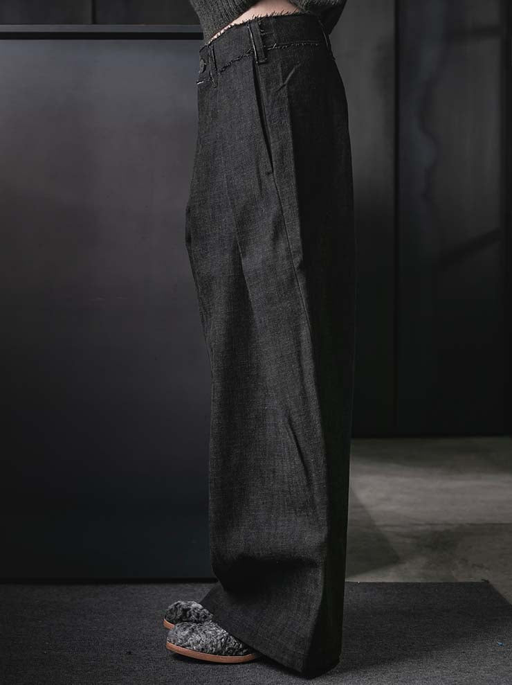 WRIGHT + DOYLE<br>UNISEX フロントプリーツトラウザー / ALGA GREEN