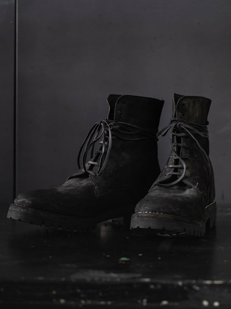 GUIDI<br> MEN LACED UP BOOTS 795V BLKT / CORDOVAN