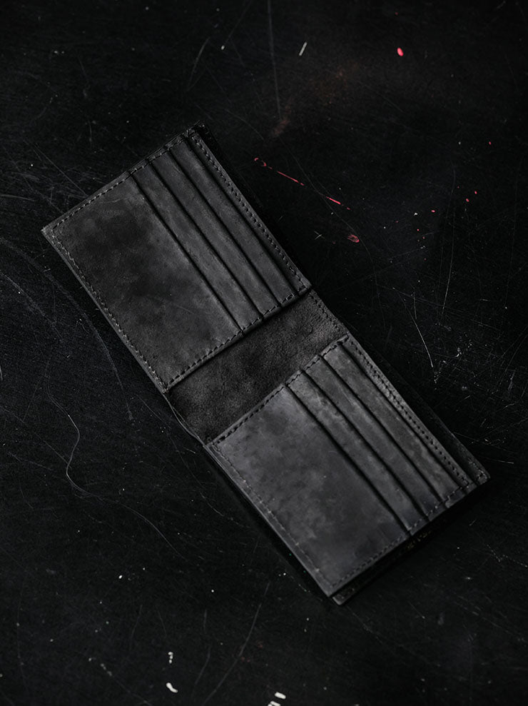 MDK – MIRANDA KALOUDIS<br>MINIMALISTIC MEN WALLET / HORSE LEATHER / BLACK