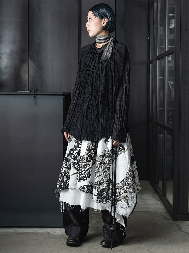 IA LONDON<br>MINI MESH SCARF / LACE PRINT