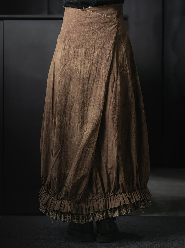 COMMUNS<br>WOMENS SKIRT / Caramel Dyeing