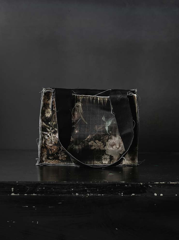IA LONDON<br>BRICK CARRIER SMALL HAND BAG / DIAMONDS PRINT