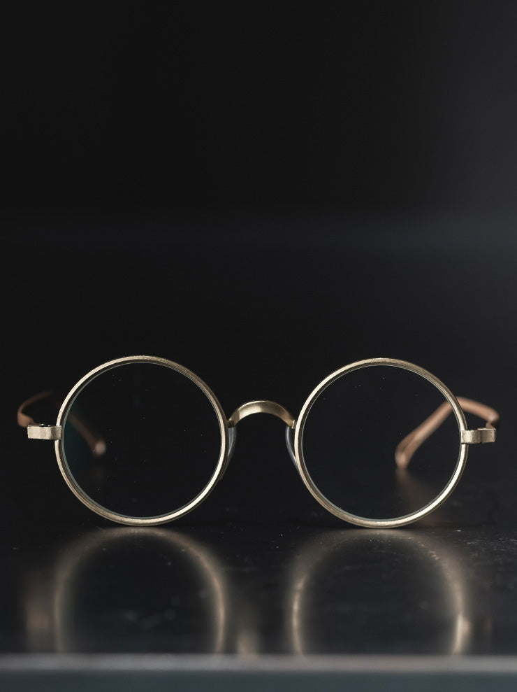 UMA WANG × RIGARDS<br>THE VICTORIAN CLIP SUNGLASSES / GOLD × ANTIQUE GOLD