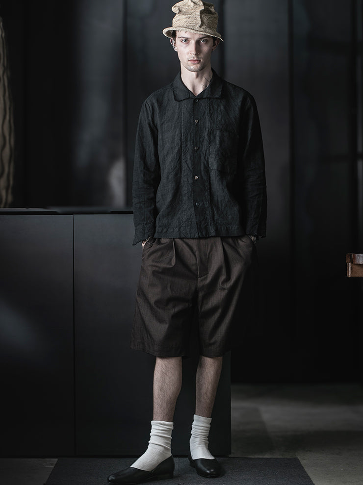 MONAD<br>Bray Shirt / Handdyed Grey