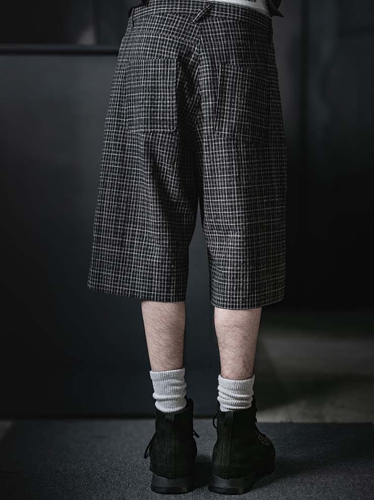 individual sentiments<br />UNISEX ベーシック5ポケットショーツ / BLACK