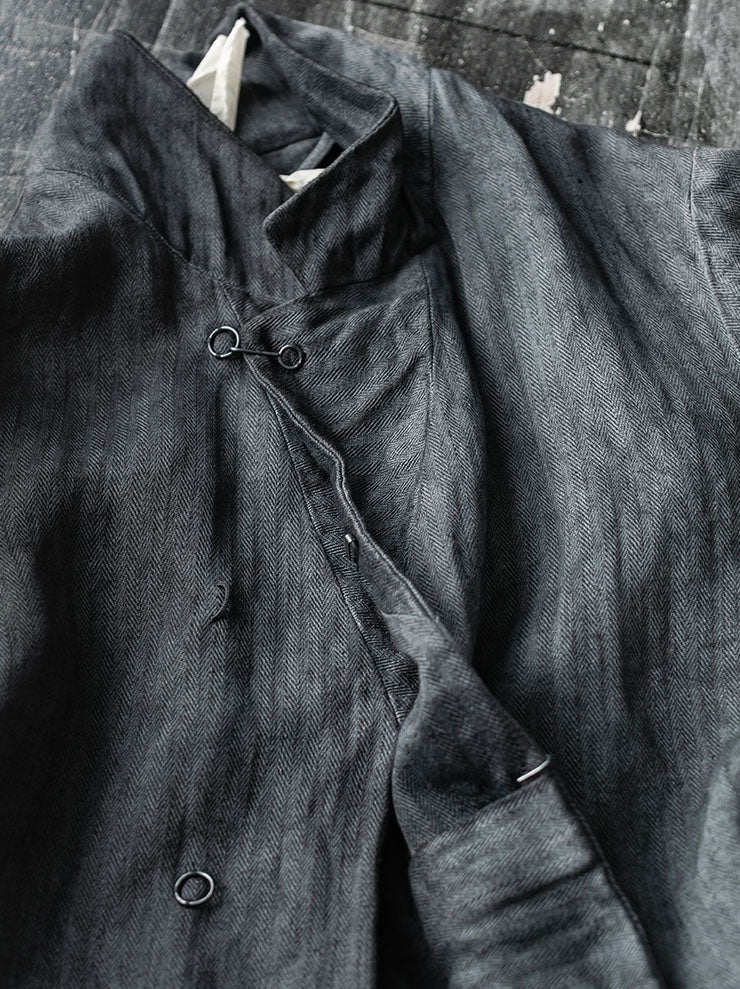 ATELIER SUPPAN<br>MENS BLUE  HEMP  JACKET / W26-03