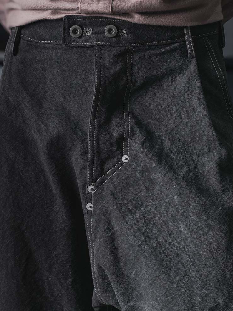 EVAN SCOTT MONROE<br>Bellow Trousers / Sumi Ink, Charcoal
