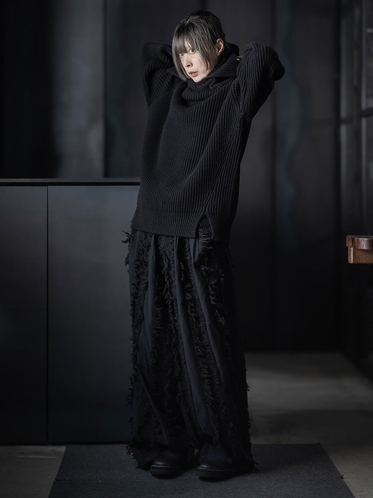 UMA WANG<br>UNISEX CASHMERE NECK / BLACK