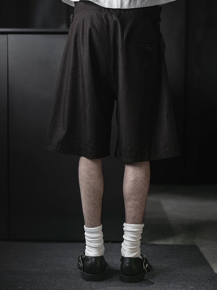 MONAD<br>Murray Tailored Shorts / Brown