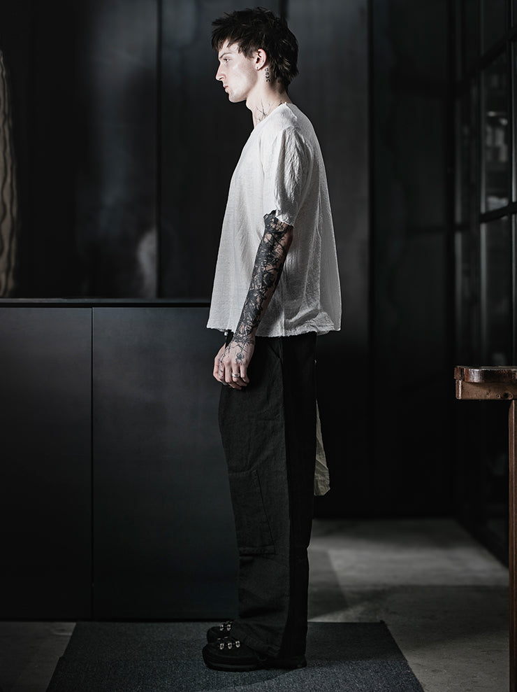 ATELIER SUPPAN<br>MEN'S Raw cut T-SHIRT / E26-22