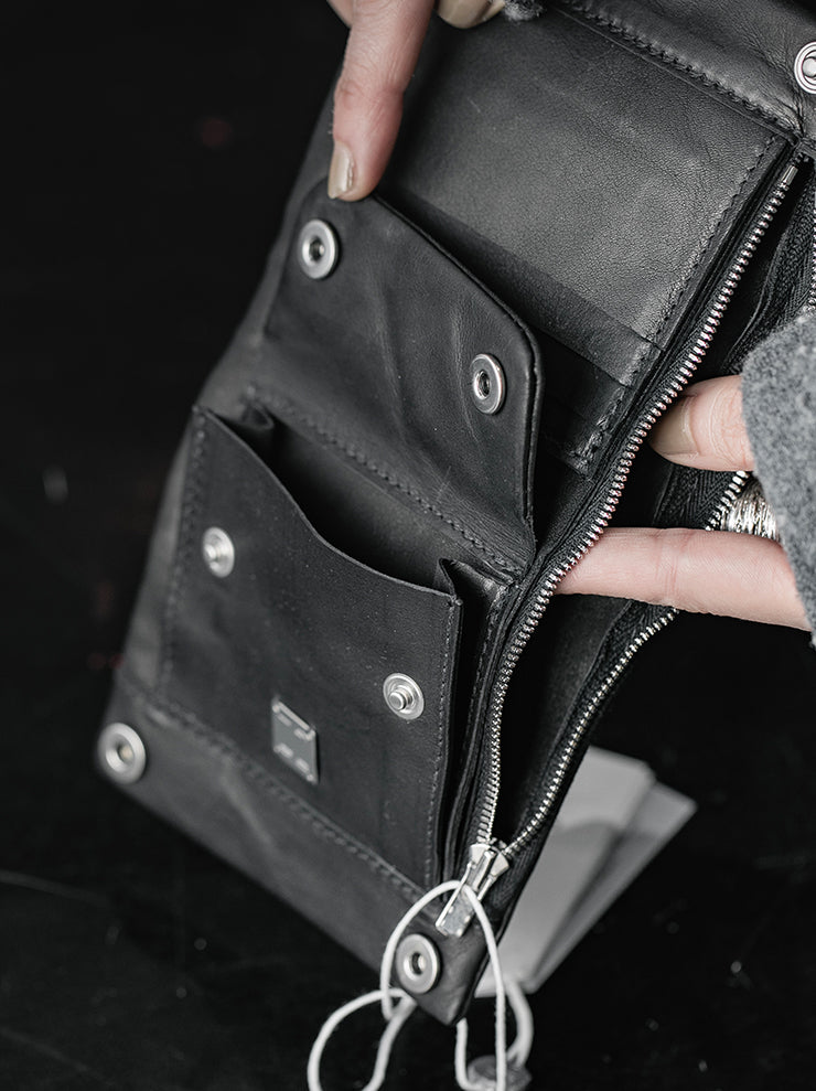 GUIDI<br>レザーウォレット B7P BLKT / PRESSED KANGAROO