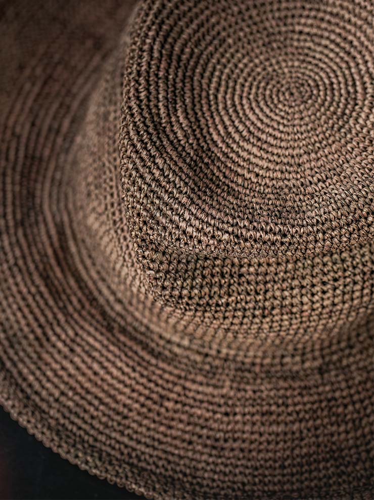 HORISAKIトキヤストローハット SHSOFI - ss26 / BROWN