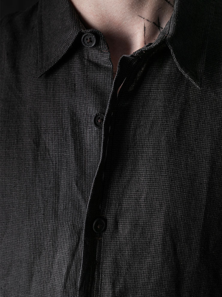 toward(s)<br> WELT SHIRT IN LINEN / Brown &amp; Black