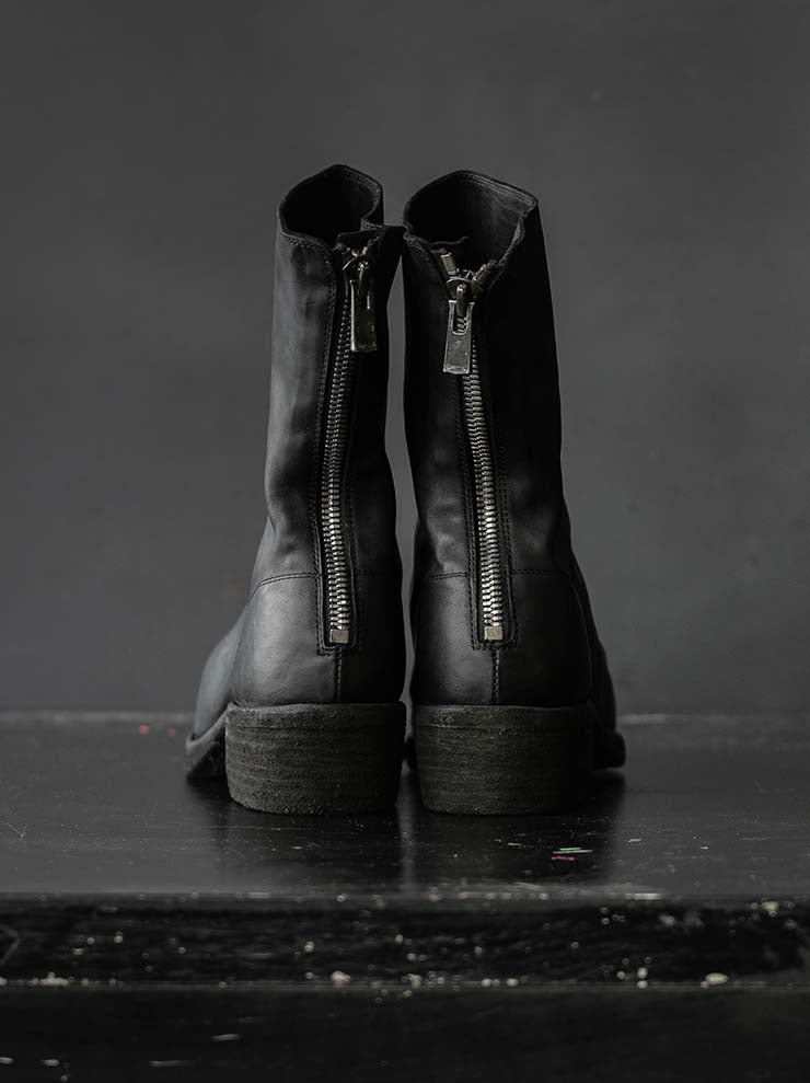 GUIDI<br>MEN'S Back Zip Mid Boots 788Z BLKT / HORSE FULL GRAIN