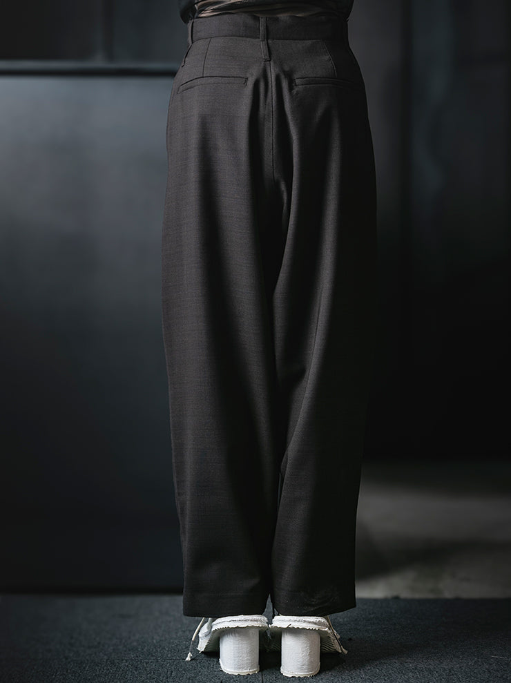WRIGHT + DOYLE<br>UNISEX LEEDEN TROUSERS / CACAO CHECK