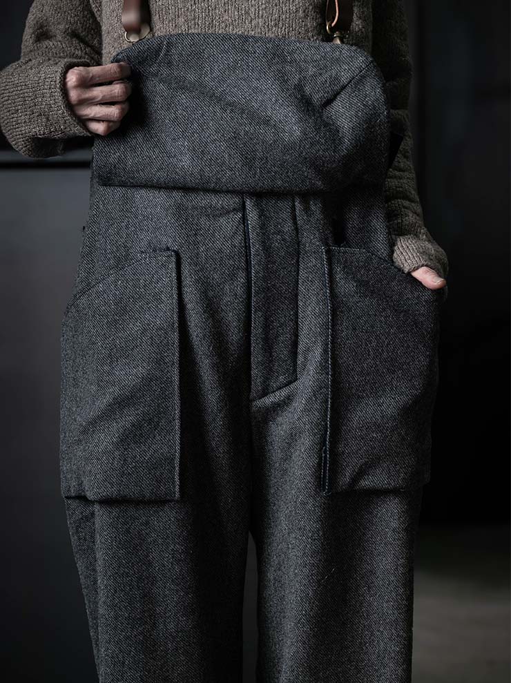 MONAD<br> McDonnell Overalls / Gray - Navy twill