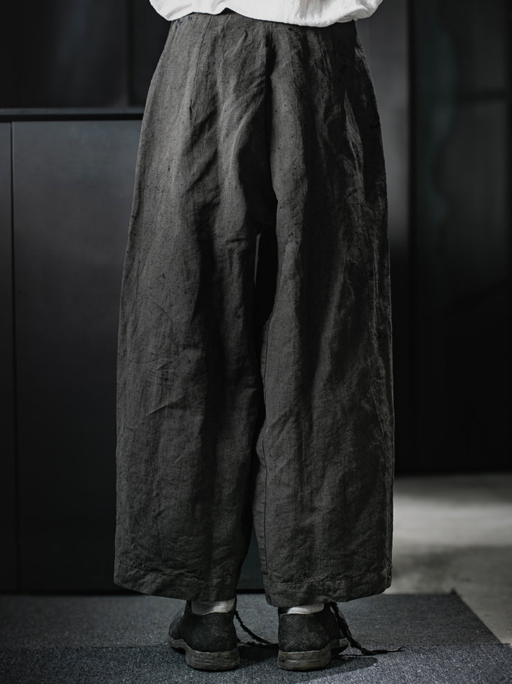 ATELIER SUPPAN<br>UNISEX large round hook Bluegreen TROUSERS / E26-09