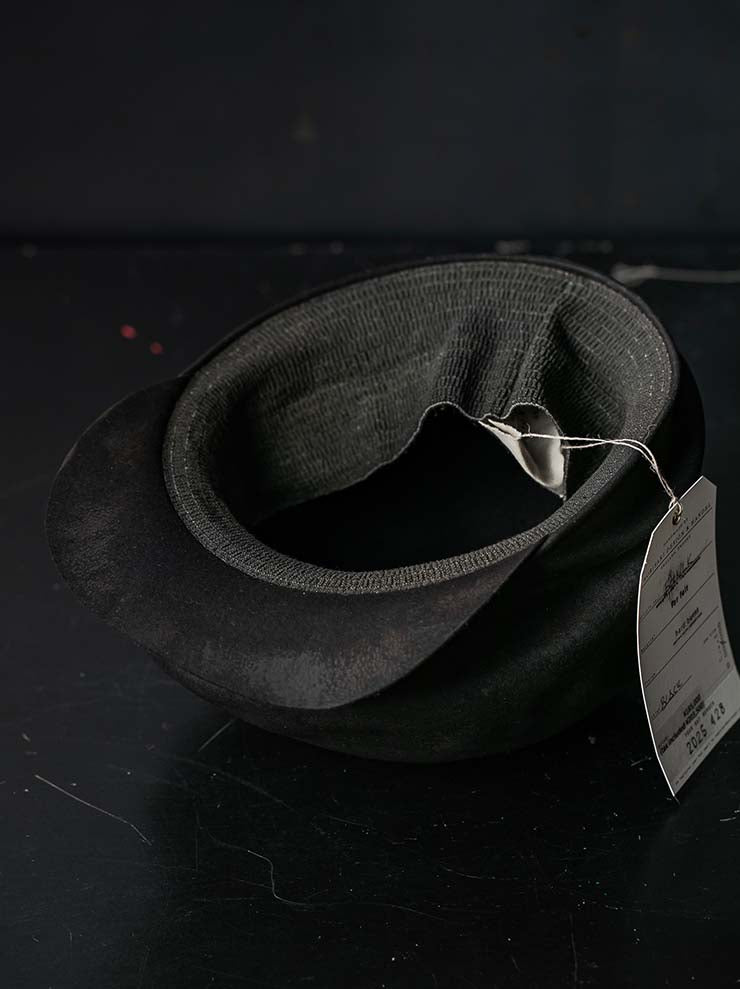 HORISAKI<br> Beaver fur felt hat BHNLK - ss26 / BLACK HB