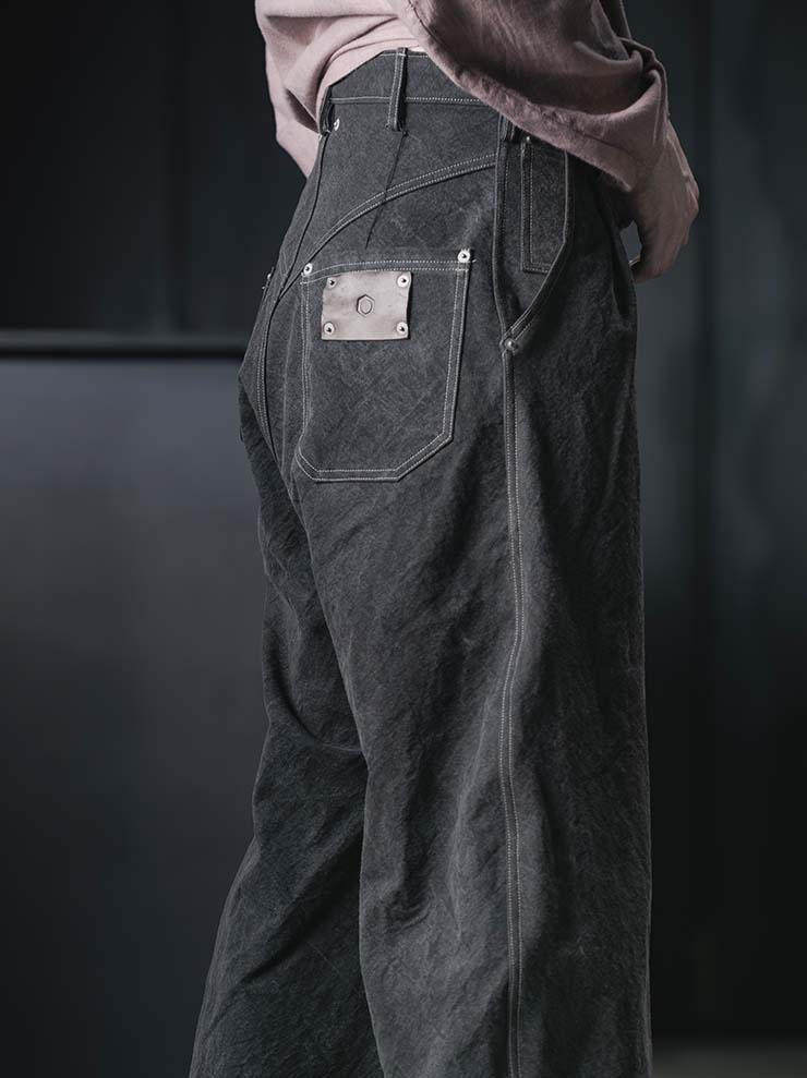 EVAN SCOTT MONROE<br>Bellow Trousers / Sumi Ink, Charcoal