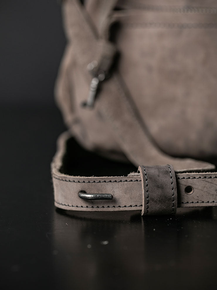 MDK – MIRANDA KALOUDIS<br>FRENCH LOCK BAG L / HORSE LEATHER / NATURAL SHADES
